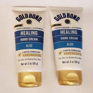 2-Pack Gold Bond Healing Hydrating Cream Lotion with Aloe 3 oz Moisturizing New